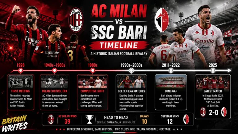 AC Milan vs SSC Bari Timeline: Complete Historical Rivalry Analysis ac milan vs ssc bari timeline