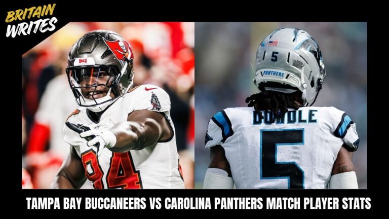 tampa bay buccaneers vs carolina panthers match player stats