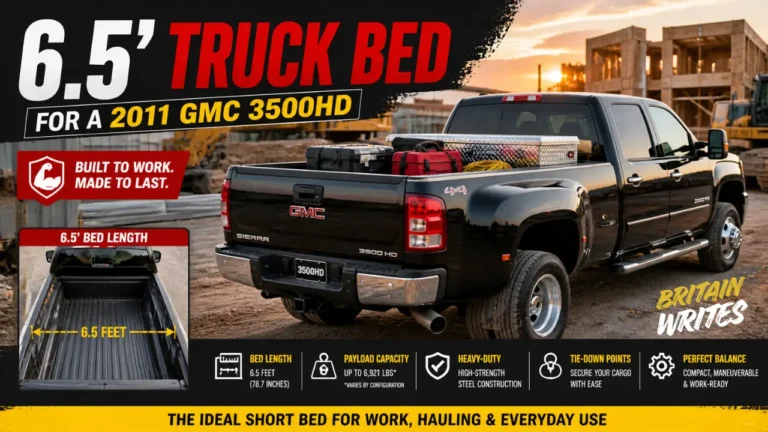 6.5' truck bed for a2011gmc3500hd