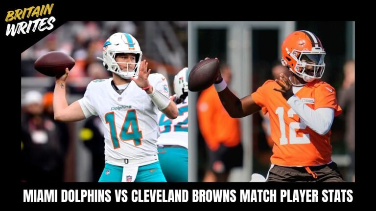 miami dolphins vs cleveland browns match player stats