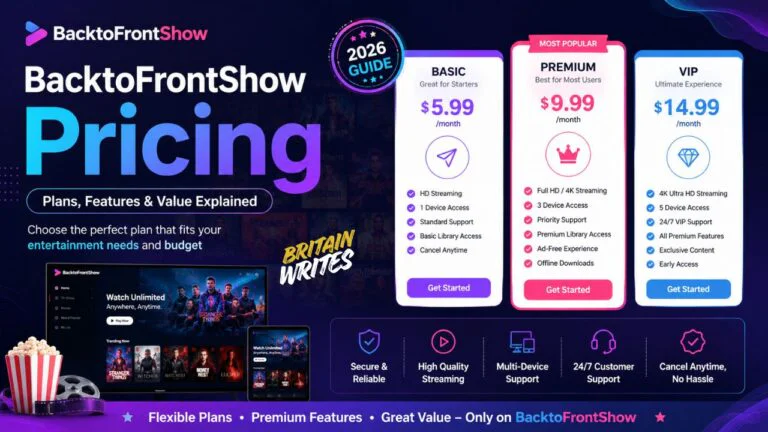 BacktoFrontShow Pricing: Complete Guide to Features, Plans, and Value BacktoFrontShow Pricing