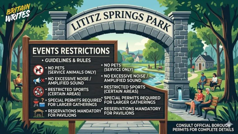 lititz springs park events restrictions