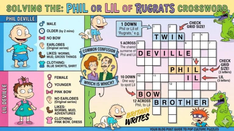 phil or lil of rugrats crossword